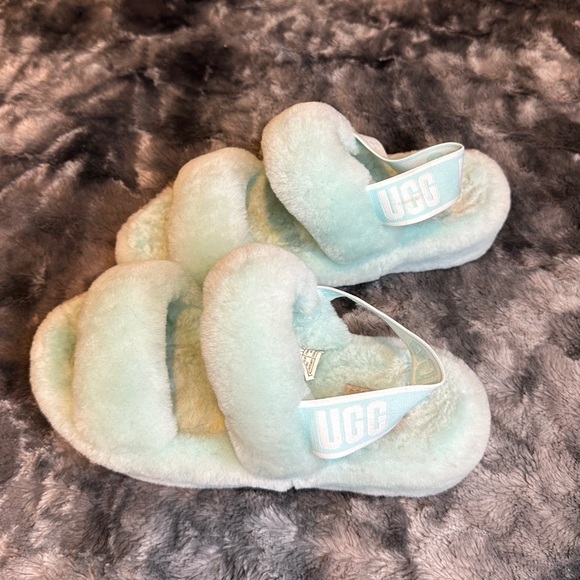 Women’s UGG Oh Yeah Slide Slippers in 'Sky' - Picture 4 of 11